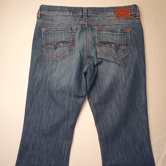 Mavi Women's Molly Mid Rise Bootcut Size 30/10 Medium Dark Wash - Picture 3 of 11